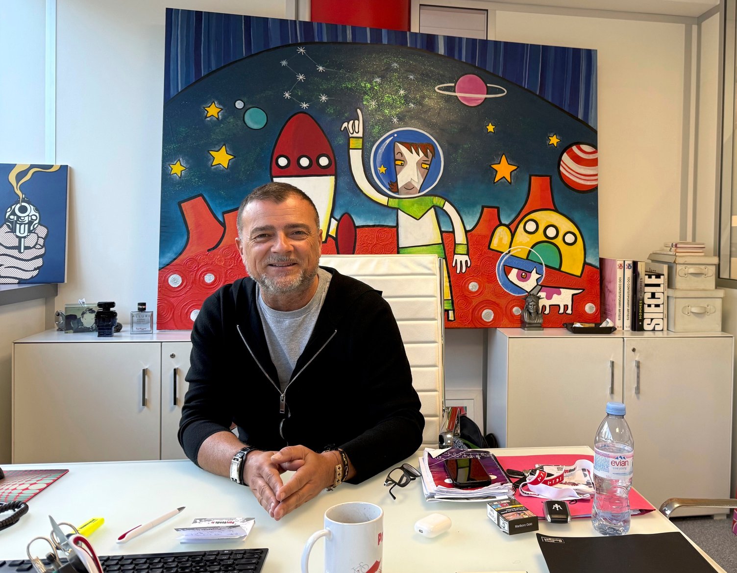 Laurent Radix président de ParuVendu. Un chef d’entreprise efficace et discret qui donne l’impression de toujours s’amuser. © JS