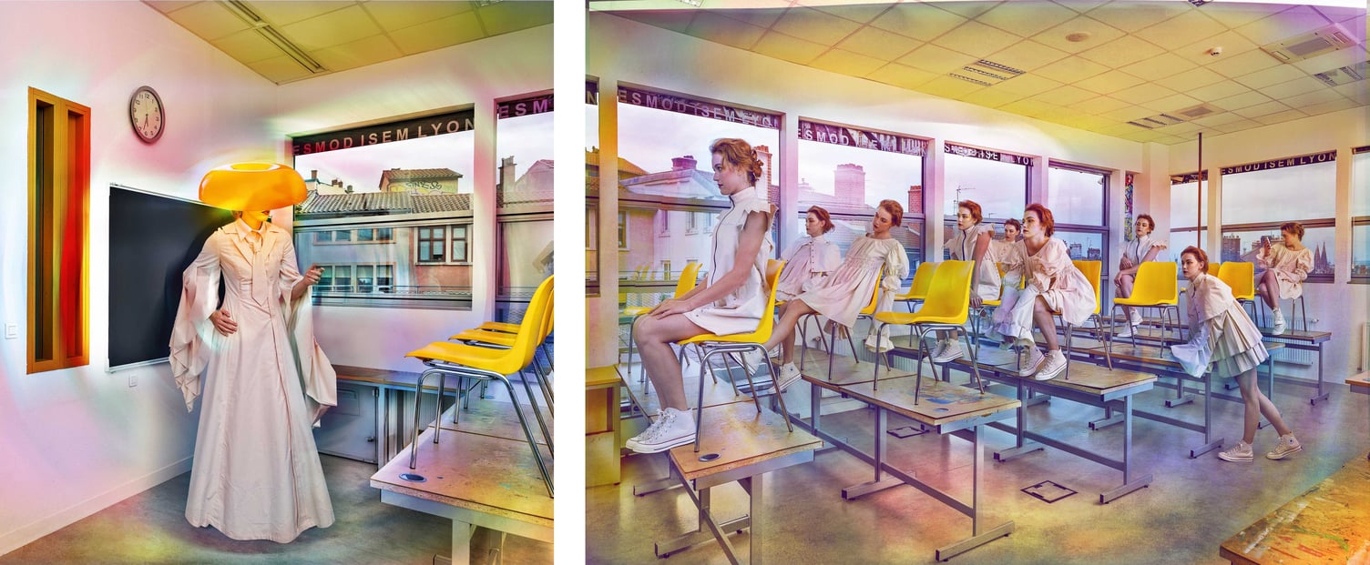 École Esmod : un ancien central téléphonique sur les pentes de la Croix-Rousse.