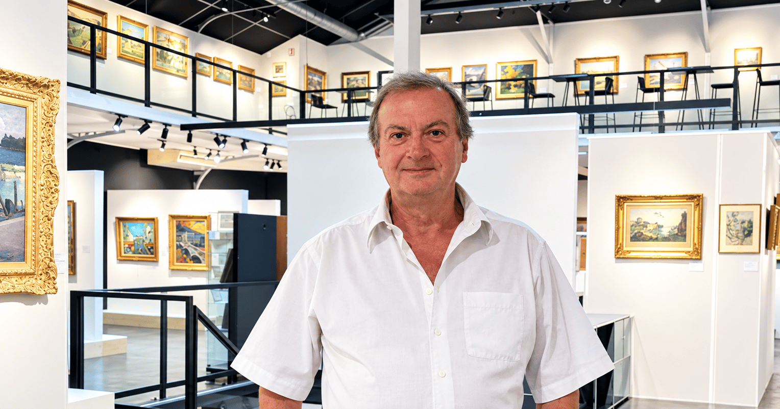Jérome Tomaselli dans son musée du quartier de la Préfecture à Lyon. © DR