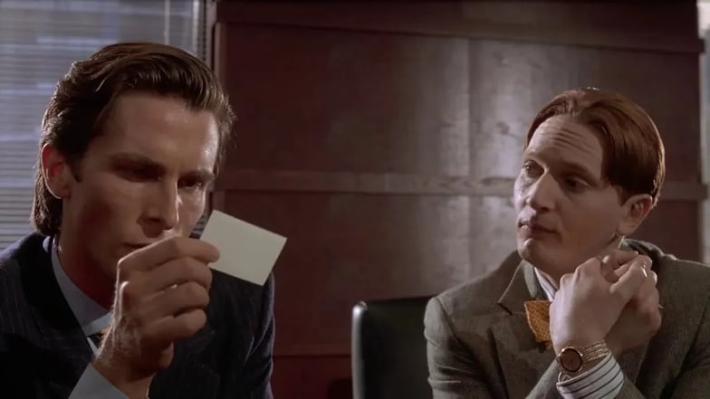 Christian Bale dans American Psycho, Mary Harron (2000)