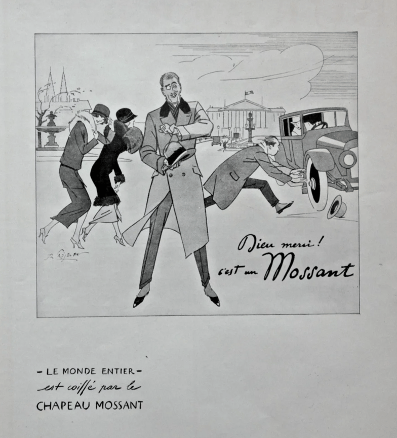 Affiche publicitaire Mossant, 1925.
