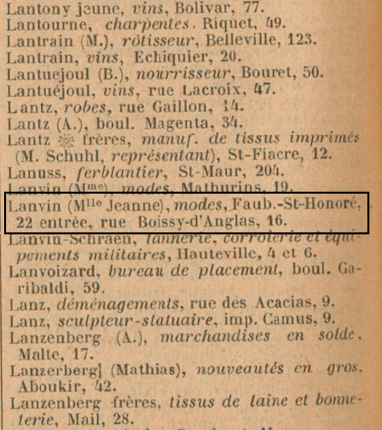 Extrait de l'Annuaire-almanach du commerce, de l'industrie, de la magistrature et de l'administration, 1893.