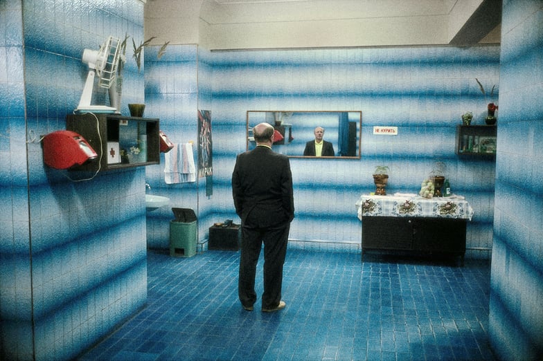 RUSSIA. Moscow. Hotel lavatory. 1989 ©Harry Gruyaert