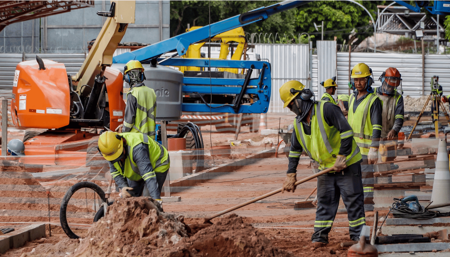 Travaux en centre-ville dans l'un des points névralgiques de la Conférence (c) Agencia Brasil