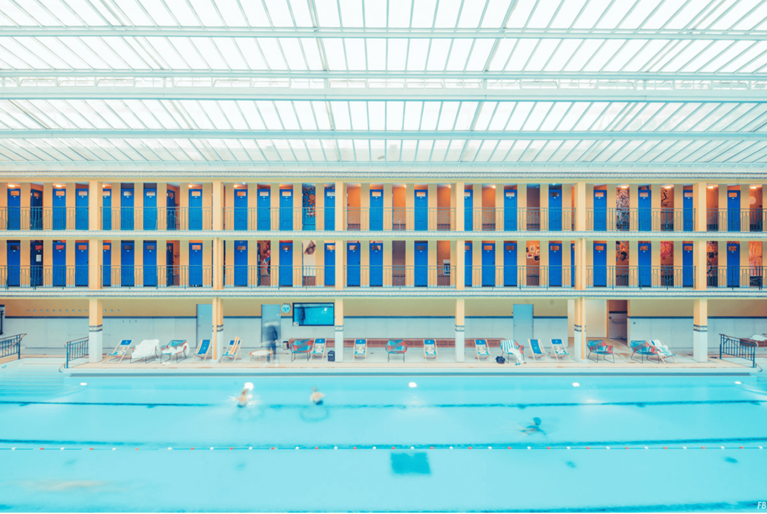 Piscine Molitor, Paris. Photographe : Franck Bohbot.