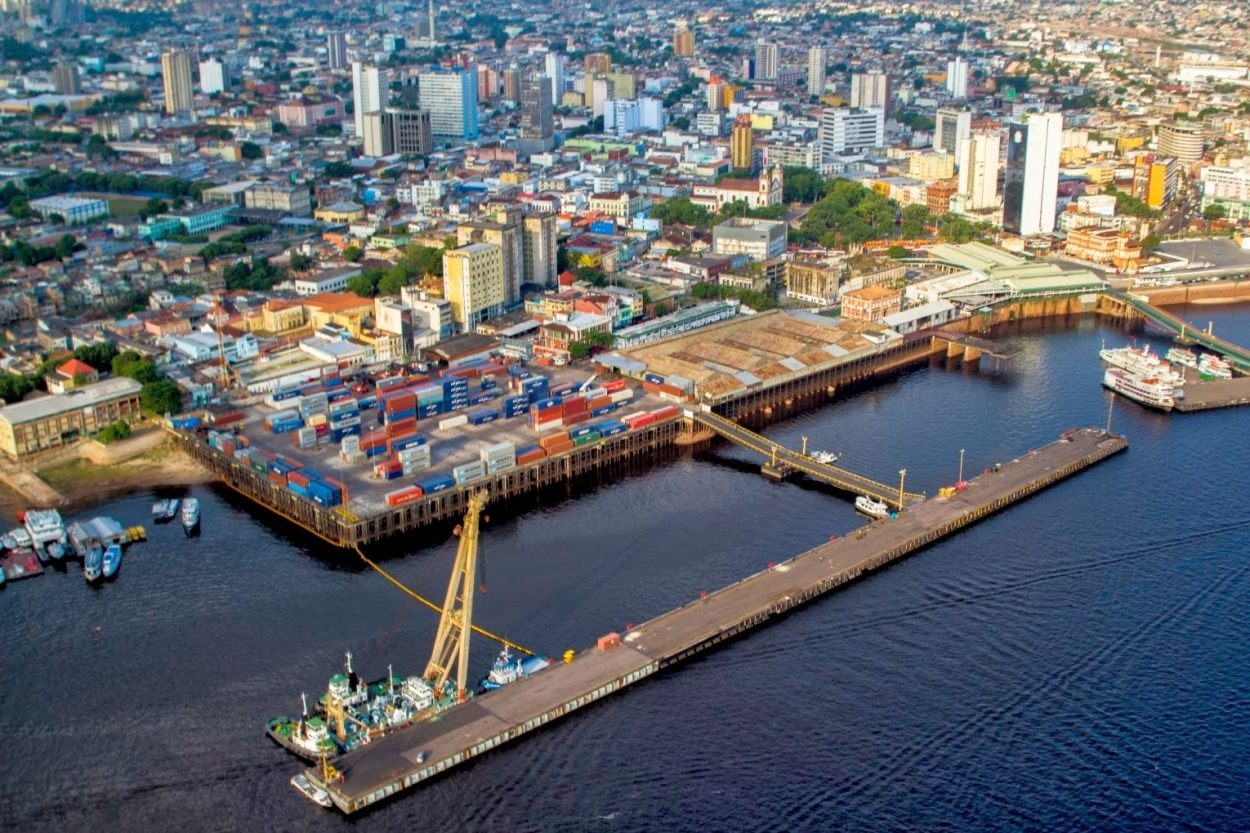 Le port de la Zone Franche de Manaus, d'où partent les marchandises (c) blog econet 