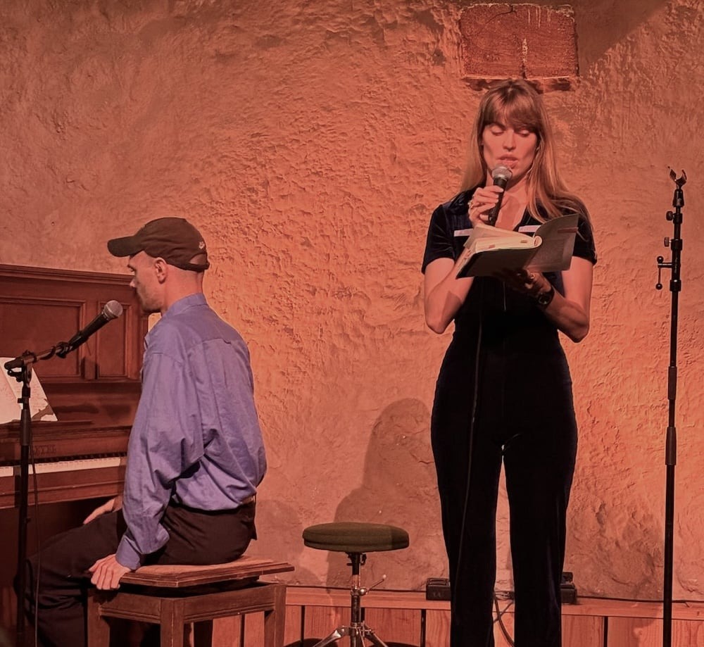 Blandine Rinkel en lecture aux Vinzelles