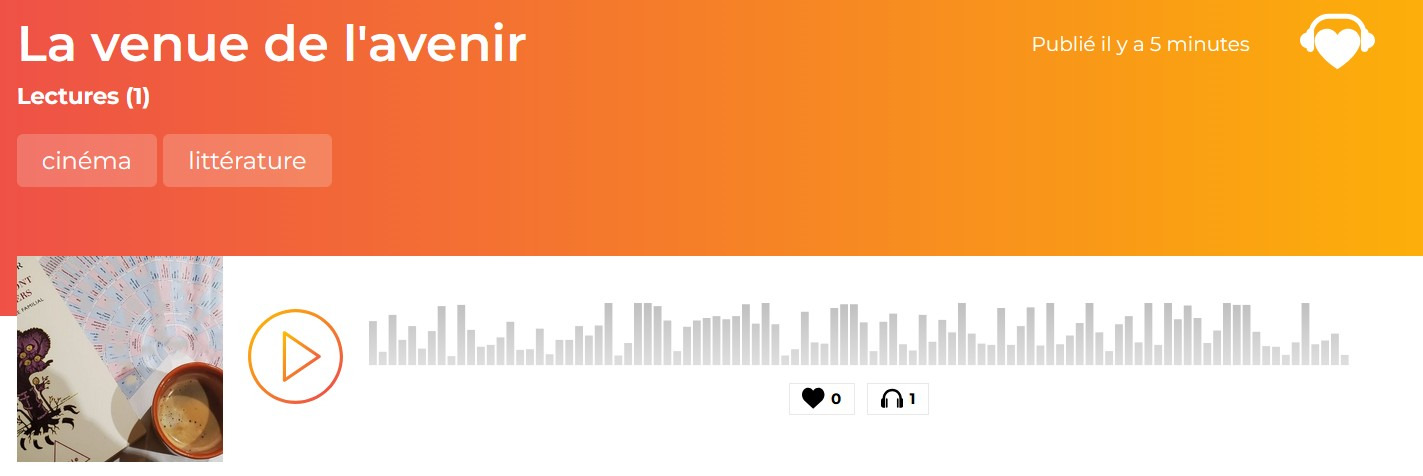 Un petit mot en version audio rien que pour vous !