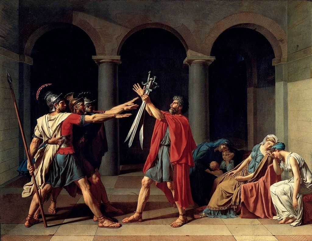 Le Serment des Horaces, Jacques Louis David, 1784-17
