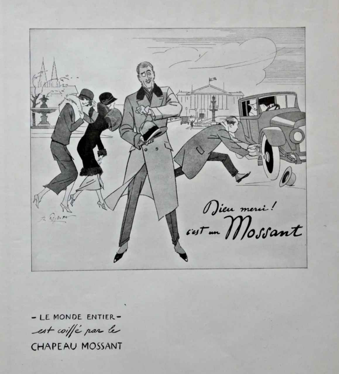 Affiche publicitaire Mossant, 1925.
