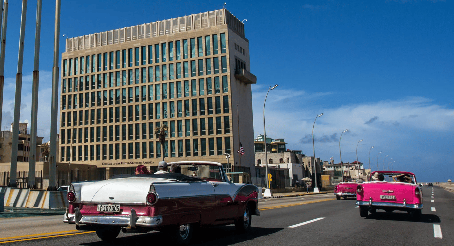L'ambassade des États-Unis à La Havane, Cuba, où les premiers cas de "syndrome de la Havane" ont été déclarés en 2016. - Crédits : Desmond Boylan / Associated Press.