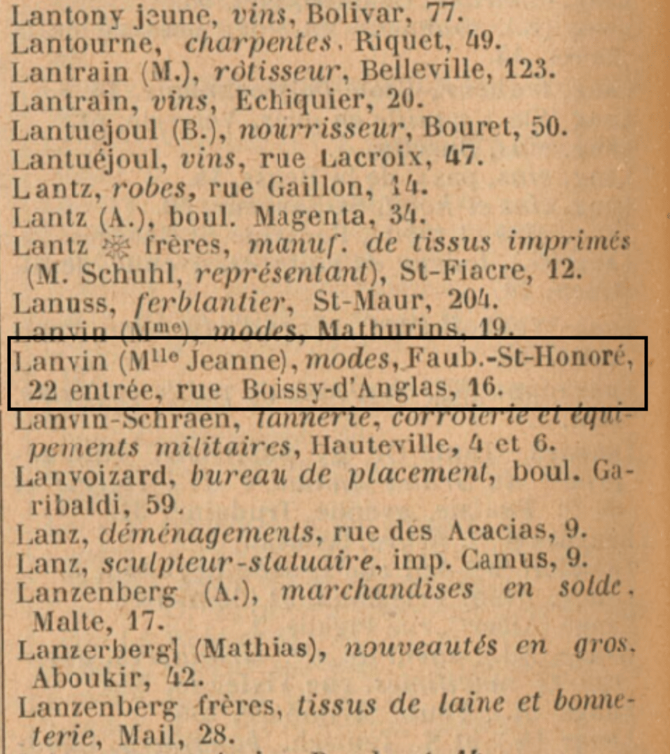 Extrait de l'Annuaire-almanach du commerce, de l'industrie, de la magistrature et de l'administration, 1893.