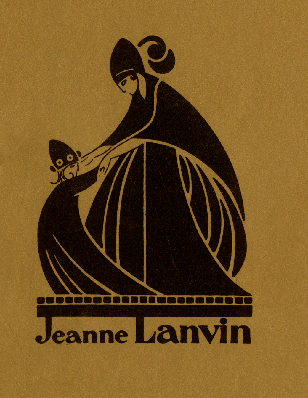 Logo réalisé en 1923 par Paul Iribe. Crédits : Patrimoine Lanvin.