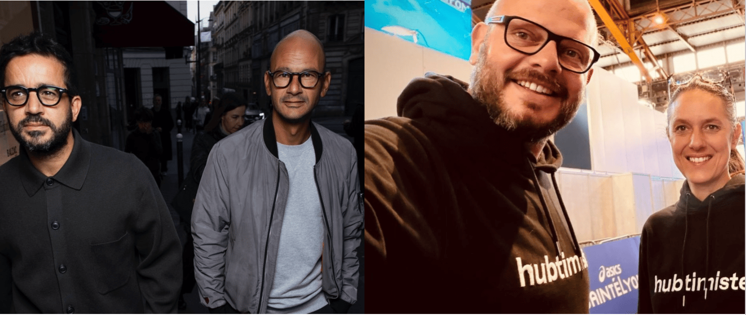 De g. à d. : les fondateurs de Kikar (Nathanaël Rouas  et Benjamin Mamou) - Les animateurs de Hub & Up (Charles Baulu et Amandine Blanc).