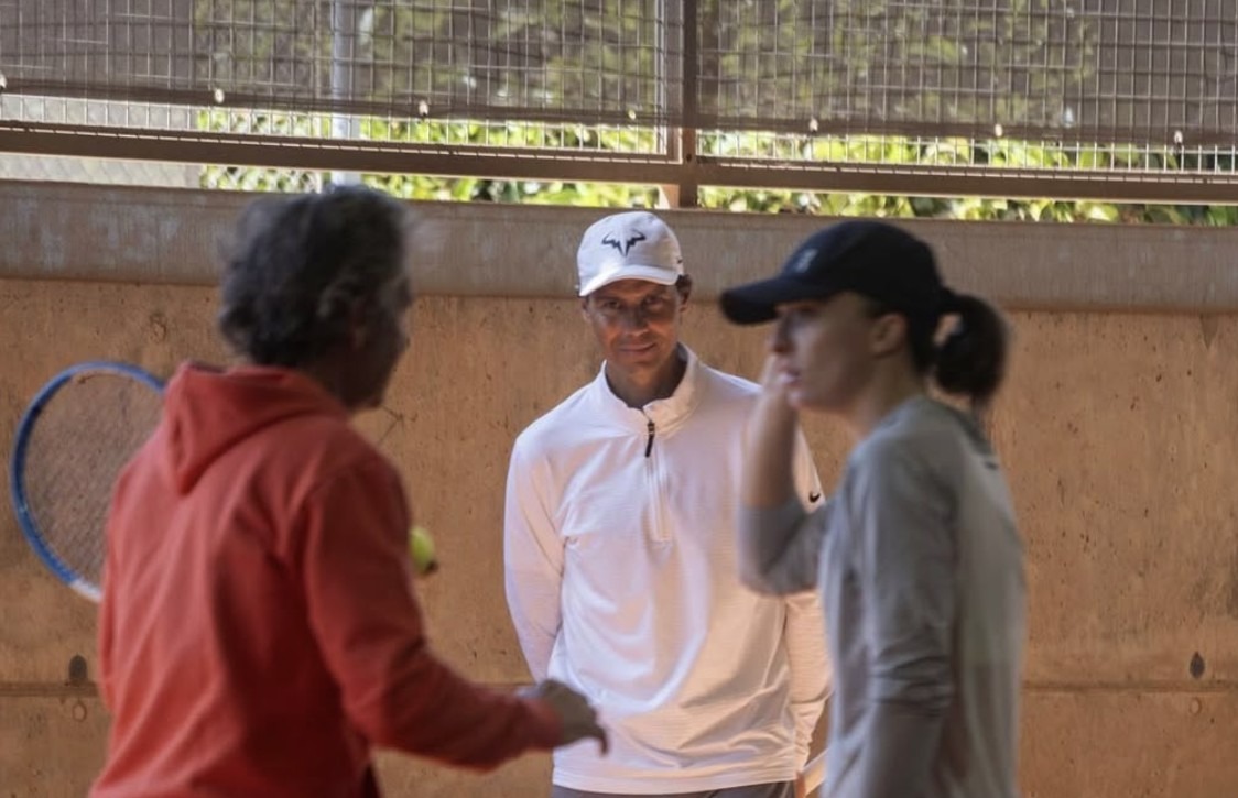 Elle se prépare même à la Rafa Nadal Academy en compagnie du maître en personne ©GettyImages