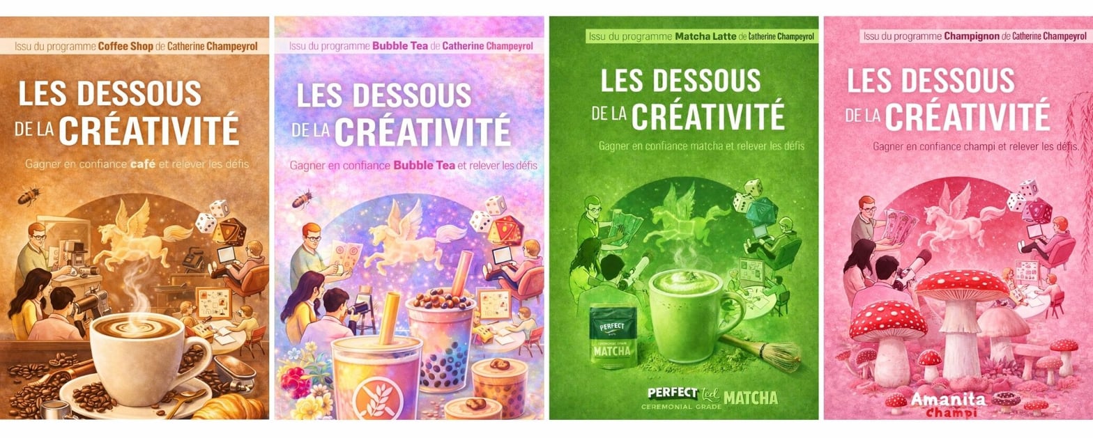 La couverture du livre " Les dessous de la créativité" réinterprétée au filtre des tendances "Food"