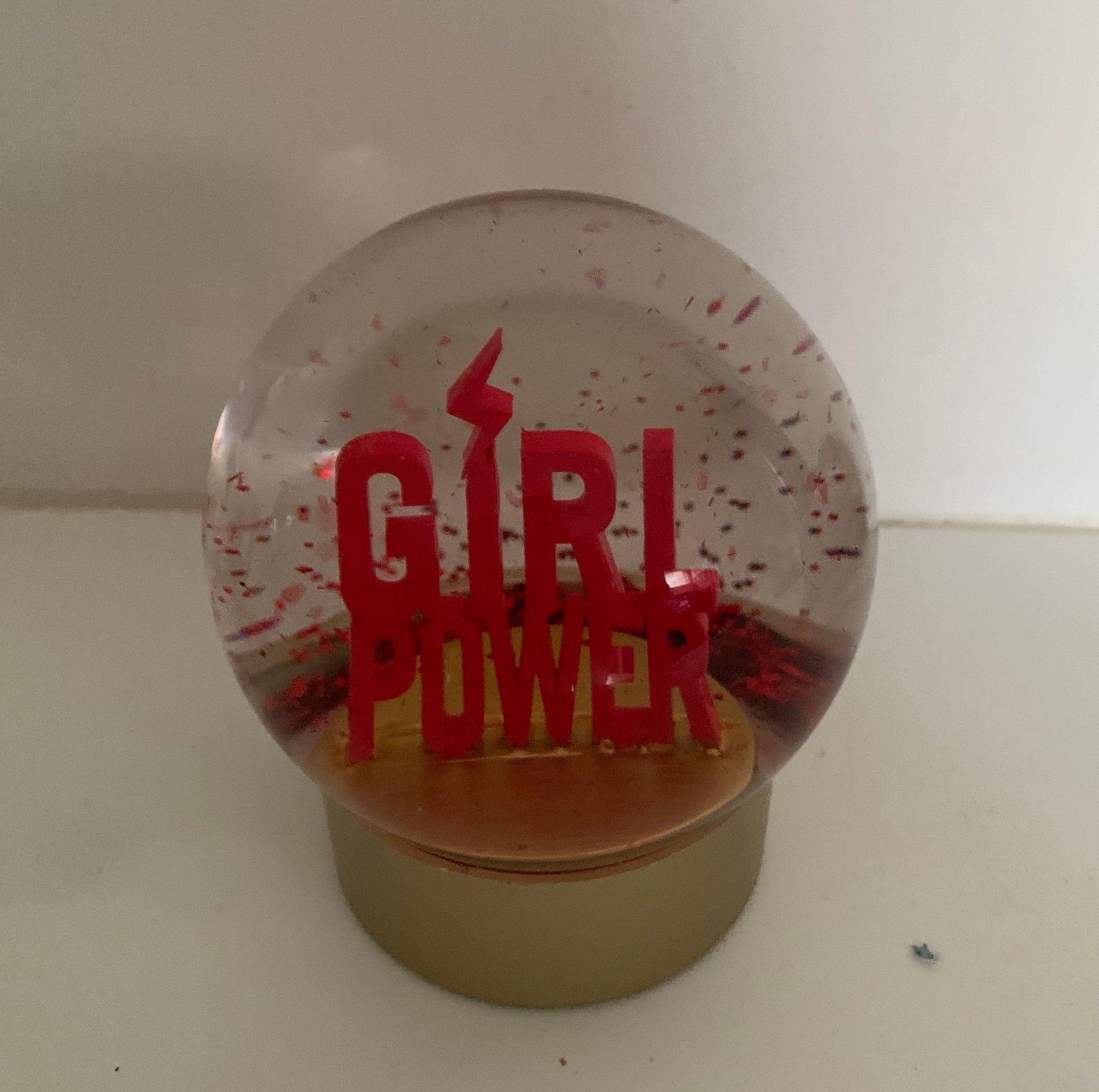 Boule à paillettes, mars 2024