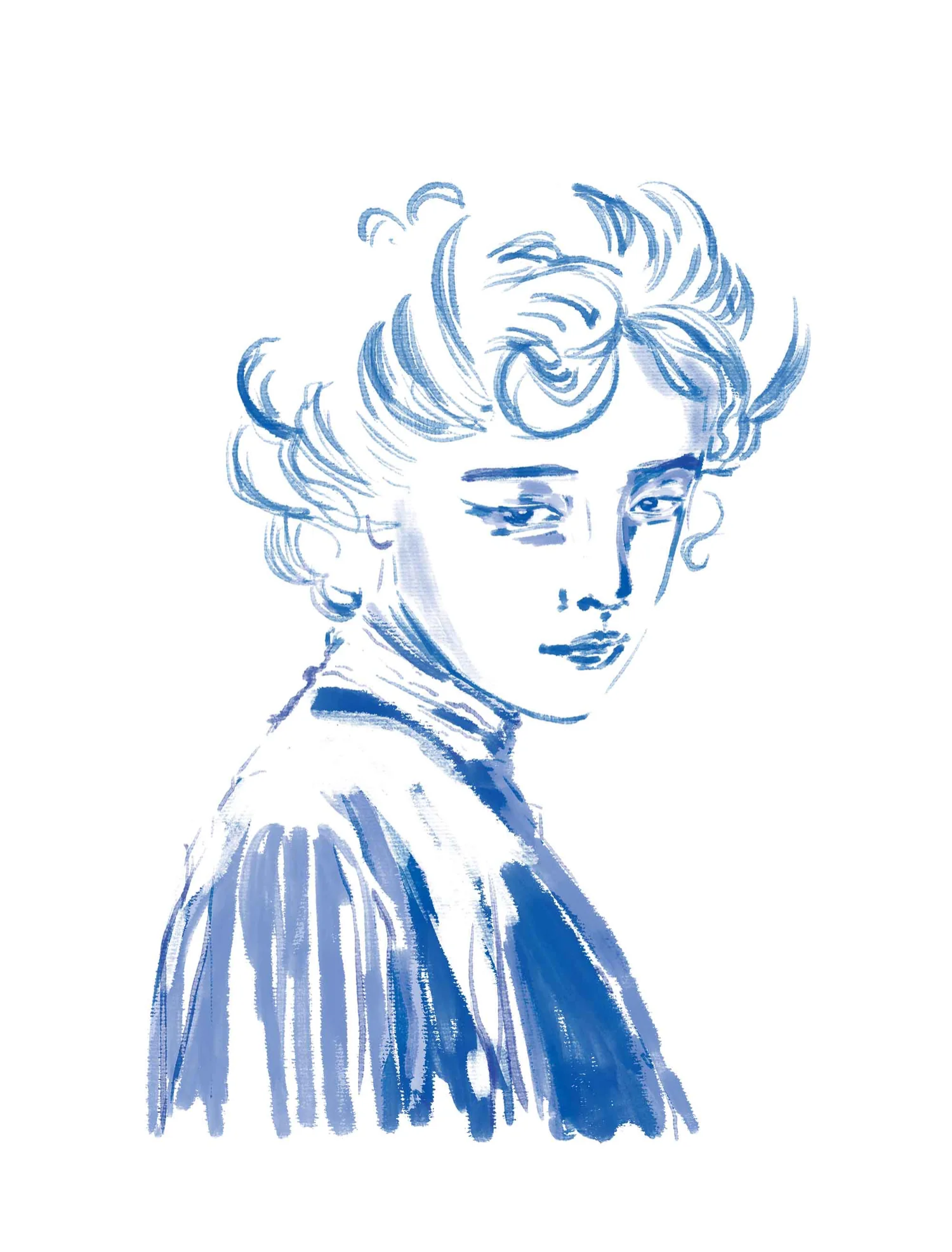 Illustration figurant Pauline Moynat. ©Moynat
