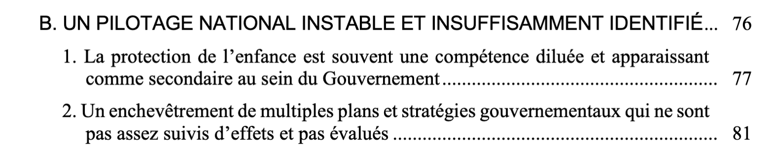 Le seul sommaire est parlant.