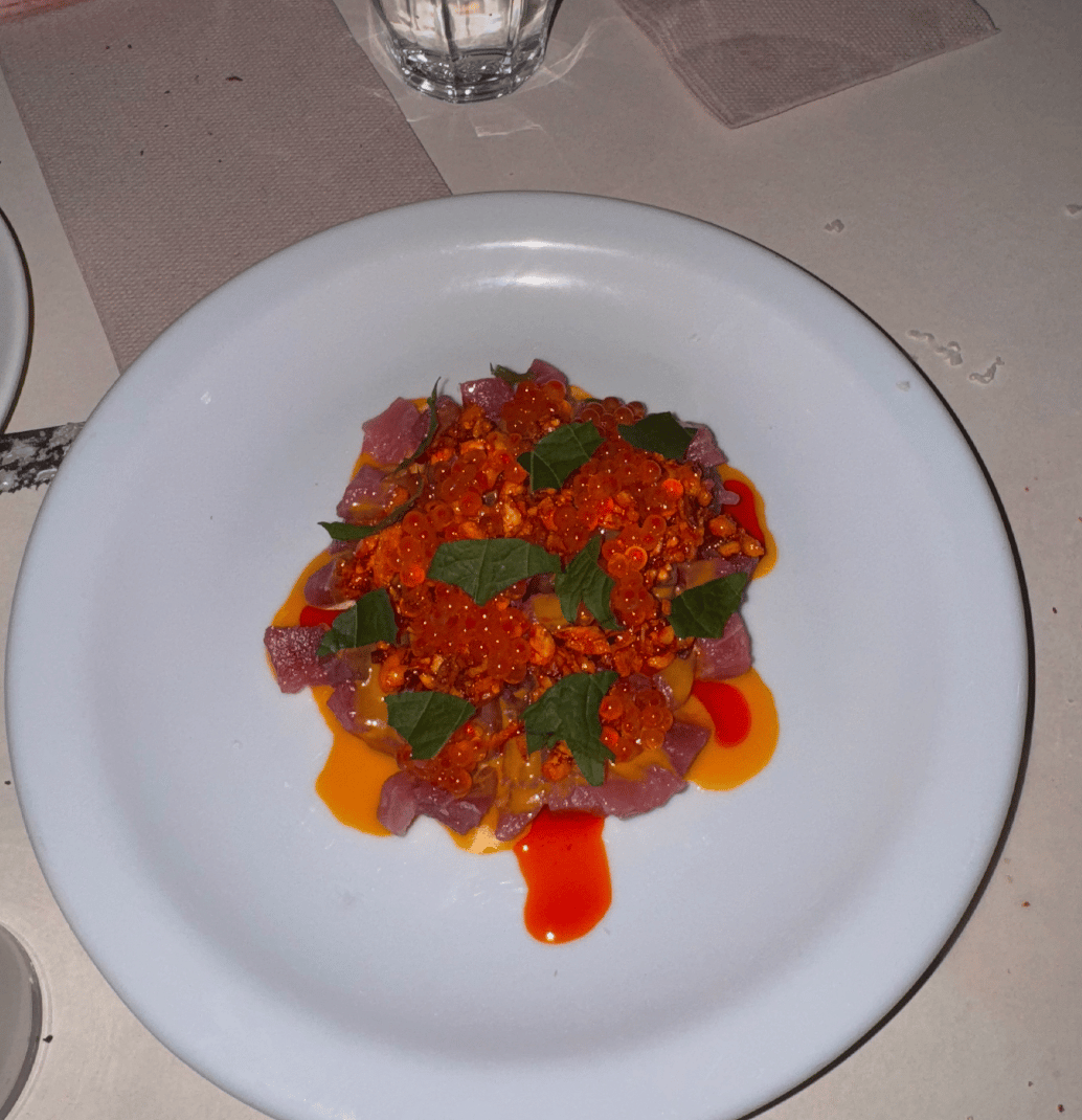 Crudo de thon sauce piquante de chez Bertie
