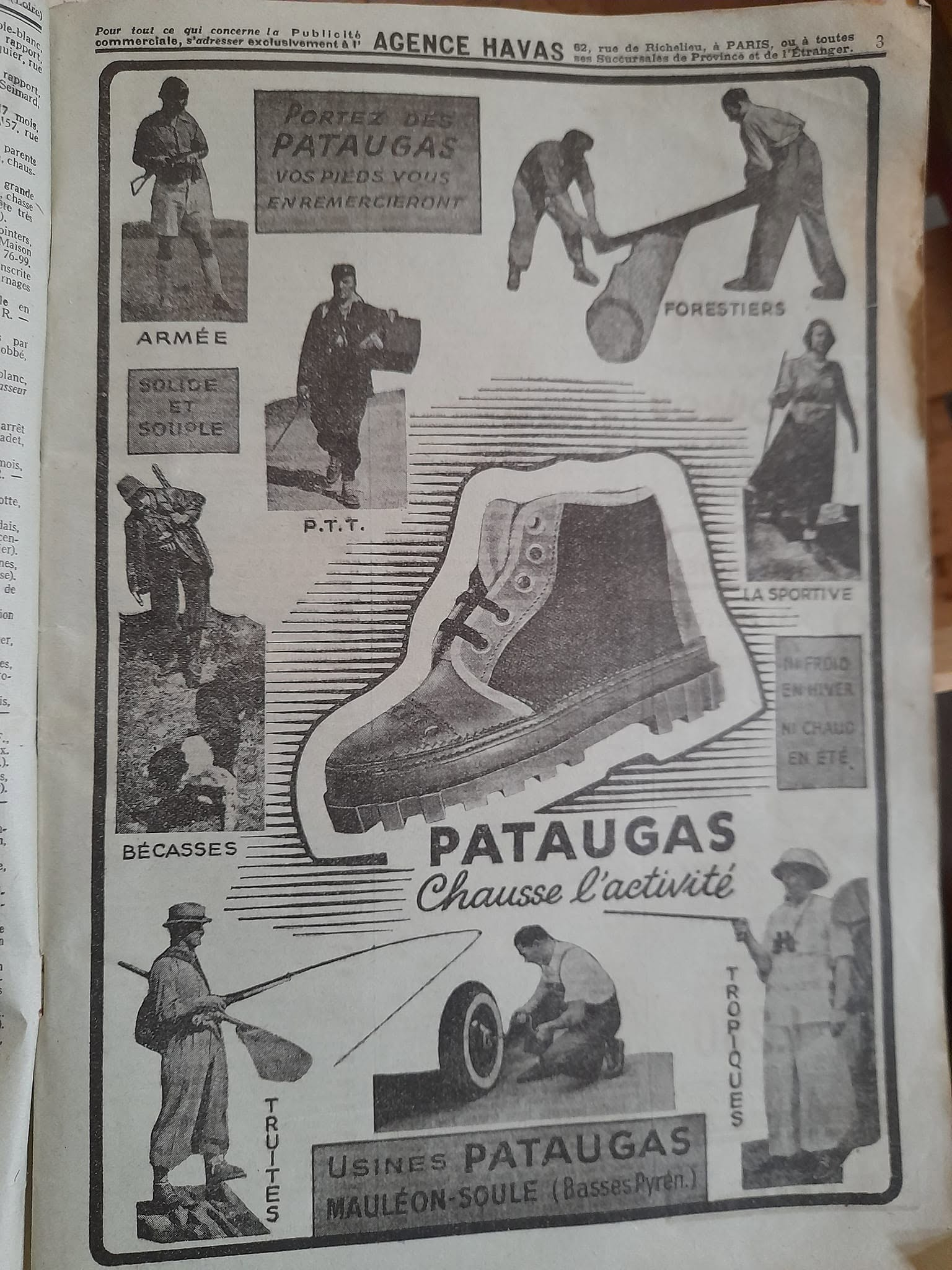Publicité Pataugas ©Romain Bernard via Facebook
