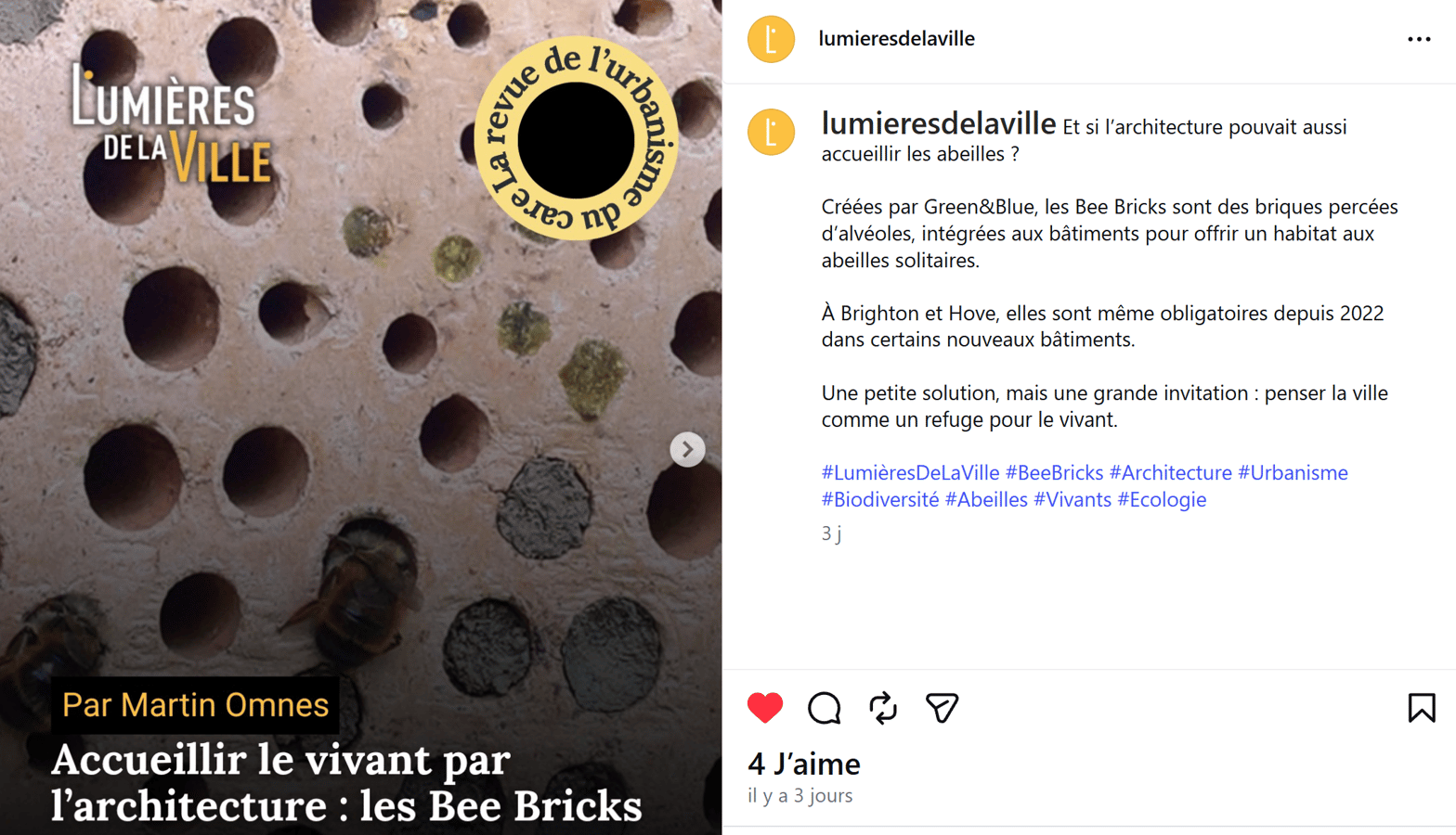 Post instagram du 14 juillet