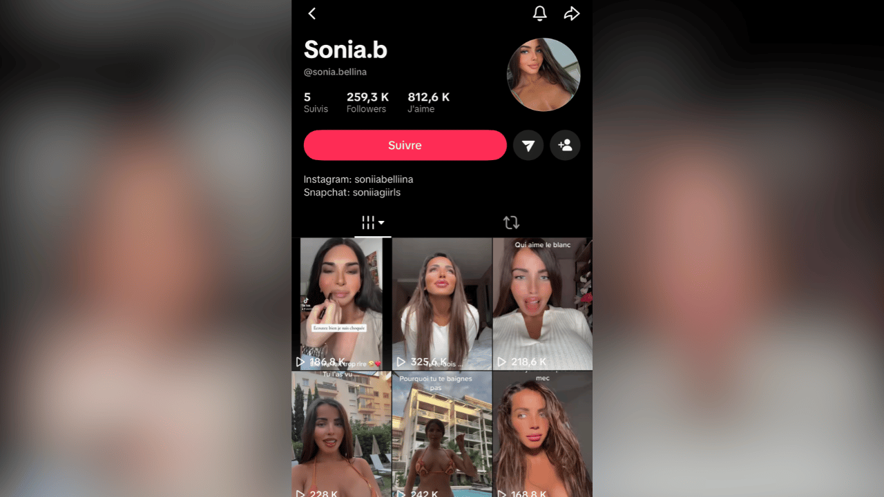 Capture d’écran TikTok / @sonia.bellina