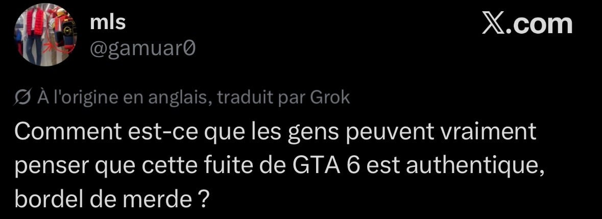 Captur d’écran X / @gamuar0