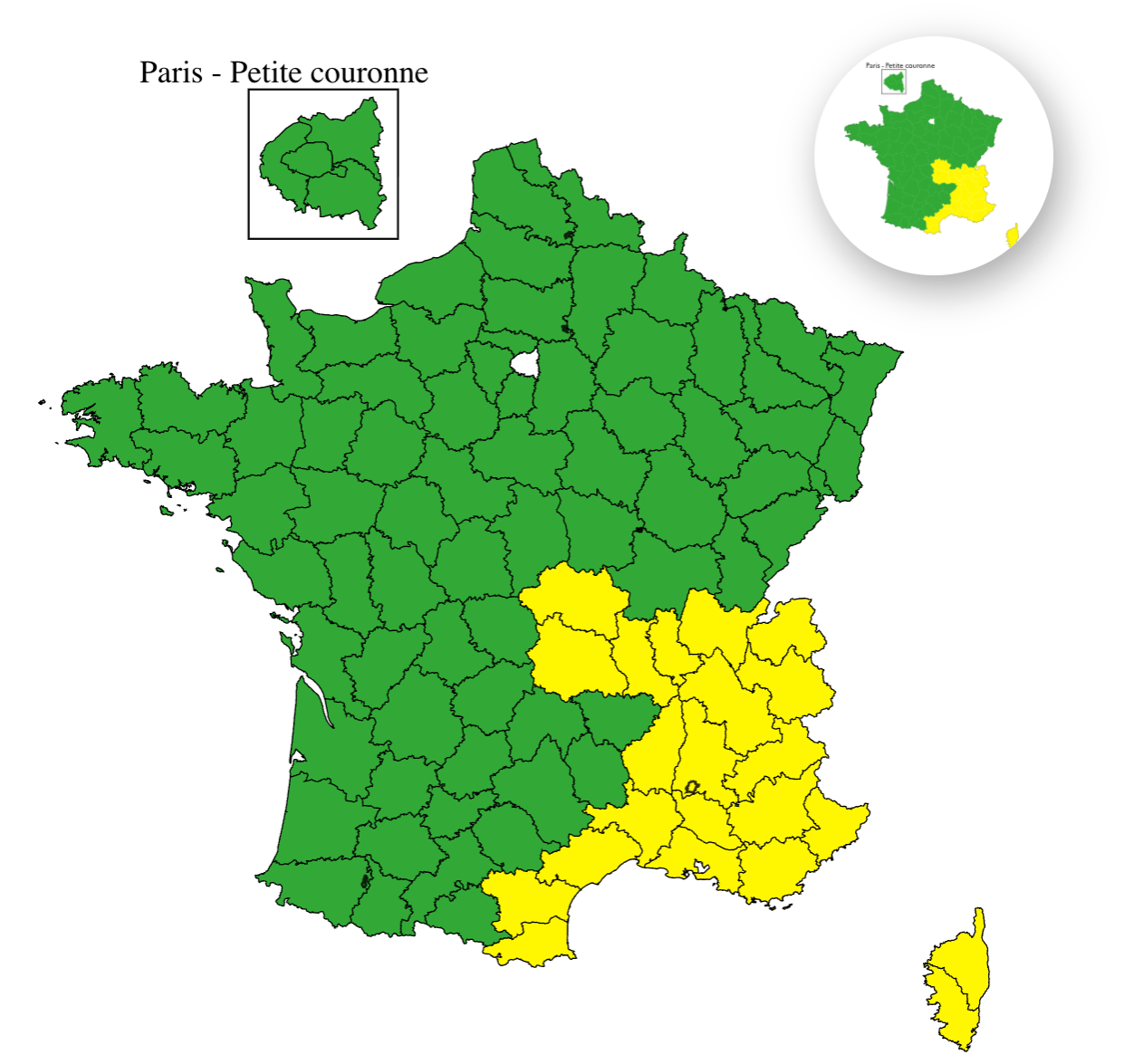 Carte Vigilance&nbsp;météorologique&nbsp;Canicule du mardi 18 août 2026. Crédit : Météo-France