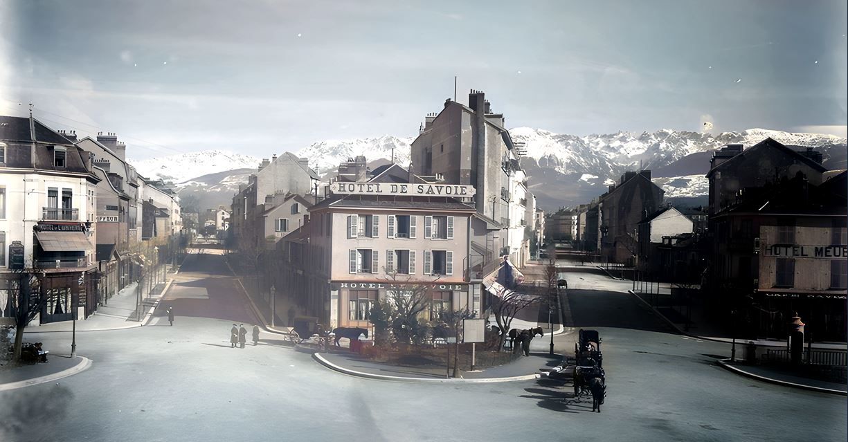Place de la Gare en 1900